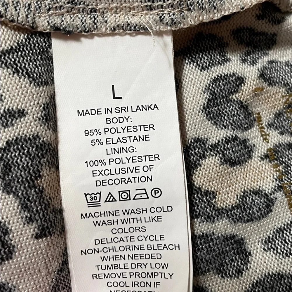 kate spade Black Hoodie with Leopard Trim